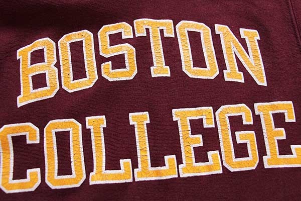 90s USA製 Championチャンピオン BOSTON COLLEGE リバースウィーブ