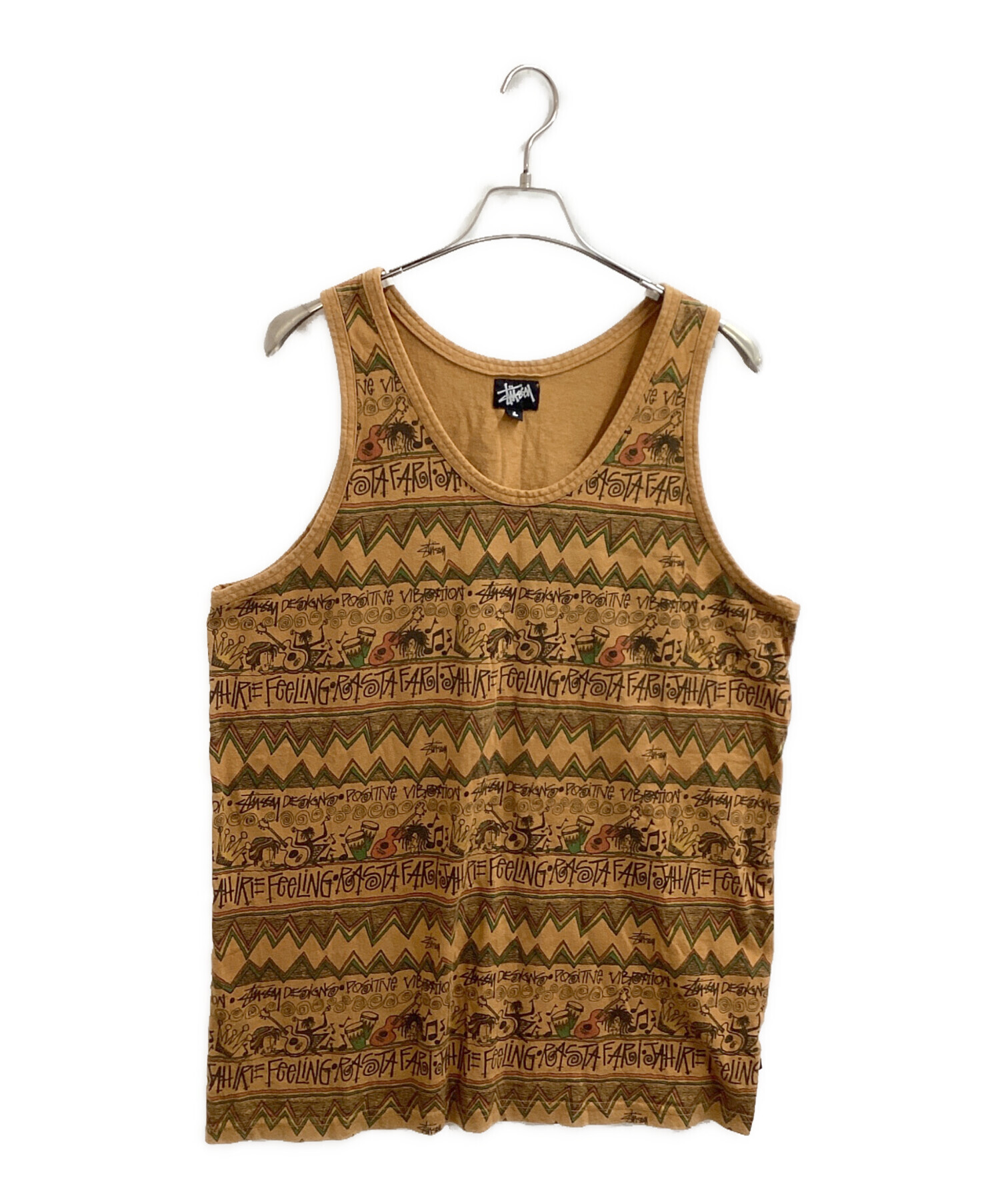 中古・古着通販】stussy (ステューシー) 総柄タンクトップ / REGGAE
