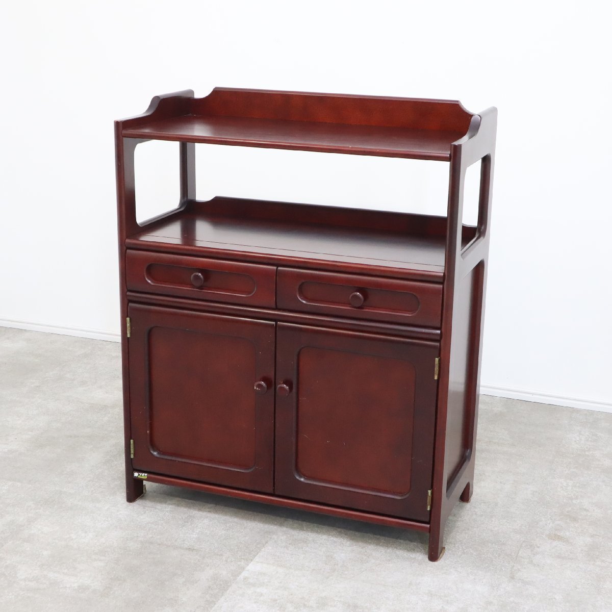 karimoku カリモク オールドカリモク 電話台 赤 サイドテーブル