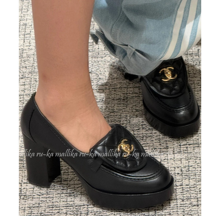 ヒールタイプ♡ターンロック【CHANEL】ローファーパンプス (CHANEL