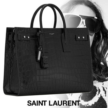 クロコ バッグ Saint Laurent SAC DE JOUR(サンローラン サック ド
