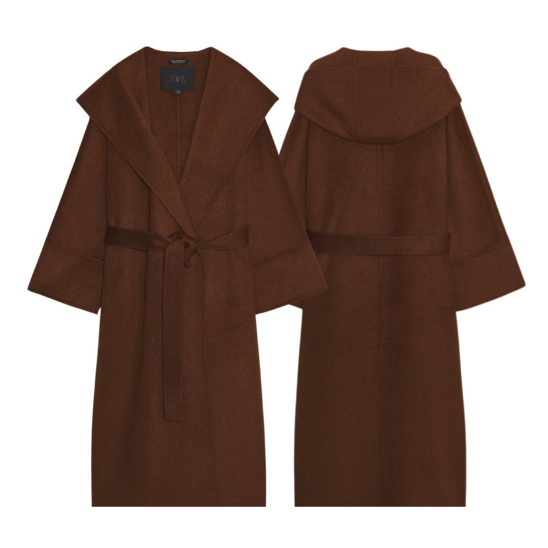 ZARA】 LIMITED EDITION ウール ベルト付きロングコート (ZARA/コート