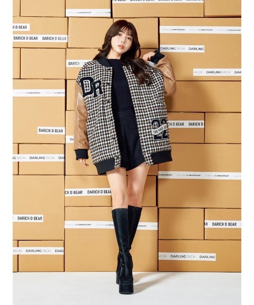 Darich（ダーリッチ）の「Dベアチェックビッグスタジャン（スタジャン