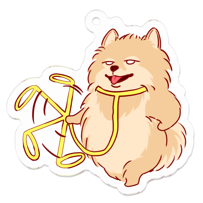 二足歩行犬/ポメラニアン（キーホルダー） - zntokuharuyuki - BOOTH