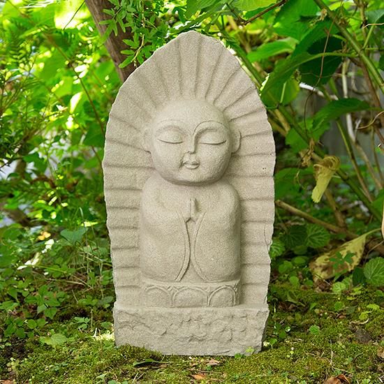 和泉砂岩製、舟形のお地蔵さん | Relief-style Jizo made from Izumi