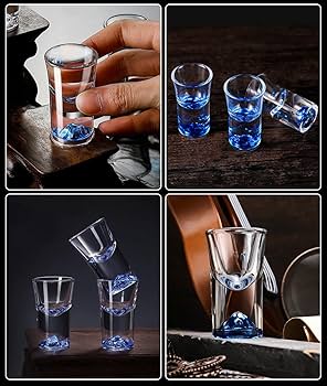 Amazon | QuiExact ショットグラス 15ml 6個セット クリアグラス 弾丸