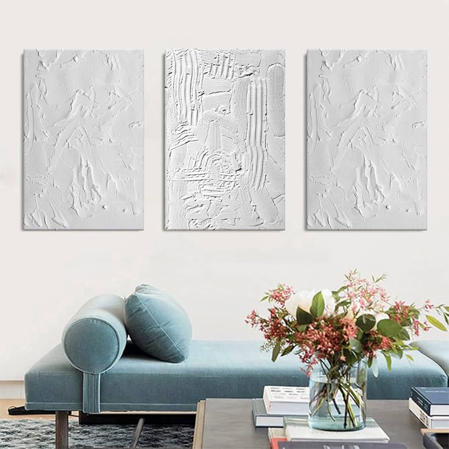 Amazon.co.jp: ブラック＆ホワイトのテクスチャーアートパネル モダン