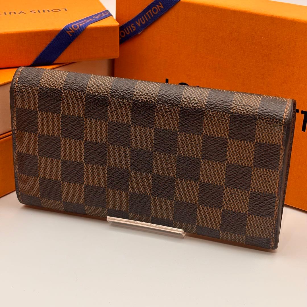 鑑定済み】ルイヴィトン✨ダミエ 長財布 10枚✨ポルトフォイユサラ